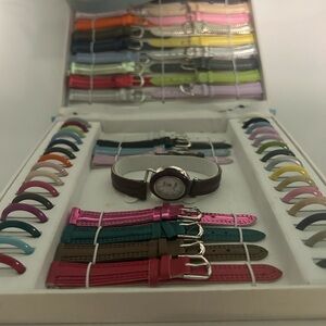 Colorful Watch Strap Set with Watch
